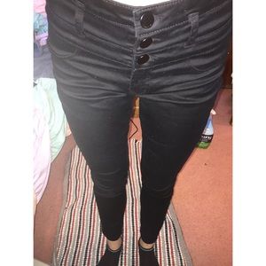 Black High Waisted Skinny Jeans